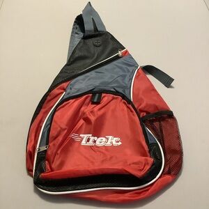Trek Red and Black Sling Backpack